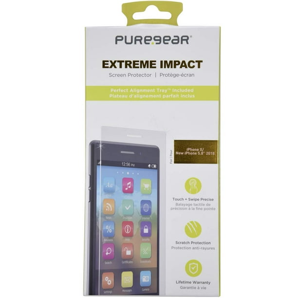 PureGear iPhone X 10 Extreme Impact Self-Healing Screen Protector 
